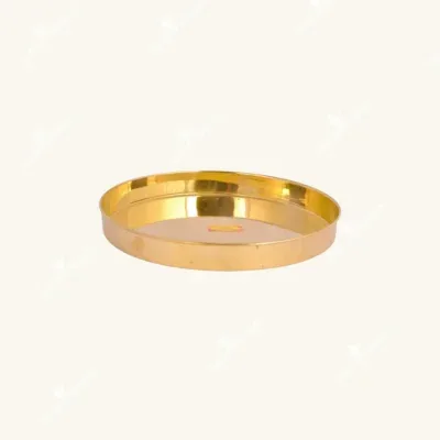 12-Inch Brass Thali Plate