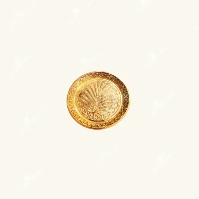 2.5-Inch Brass Prasad Plate