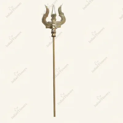 24-Inch Brass Trishul